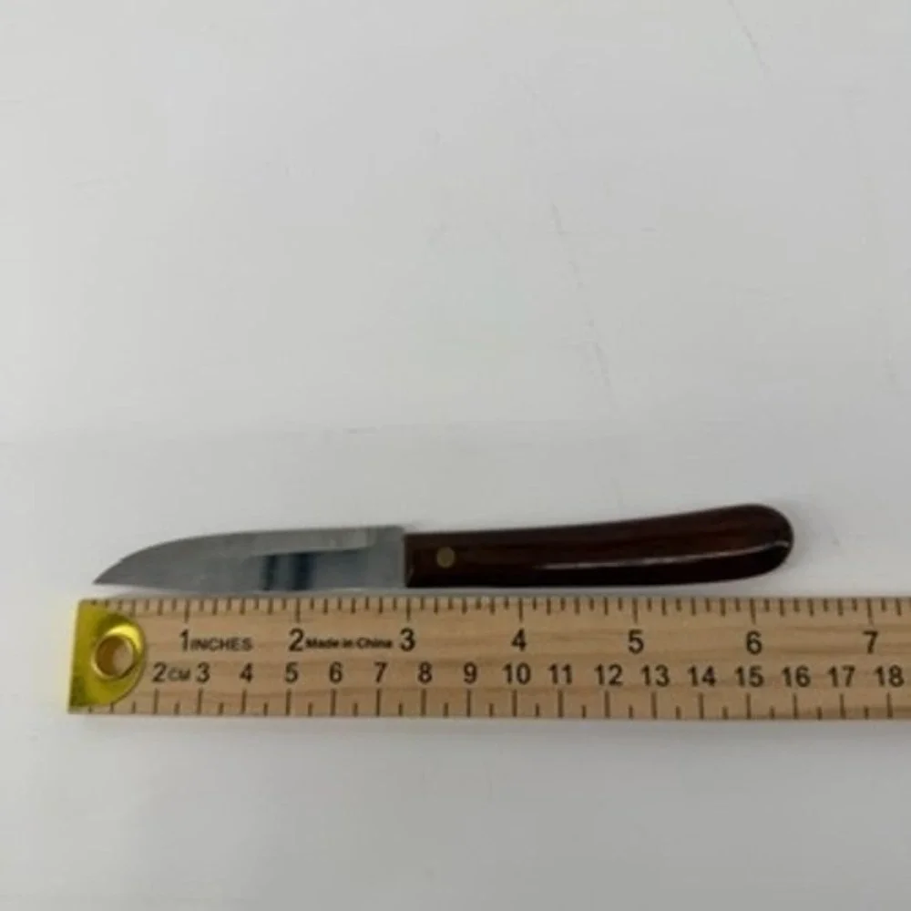 Vintage Imperial Paring Knife Stainless USA Wood Handle Kitchen Tool 6.75in